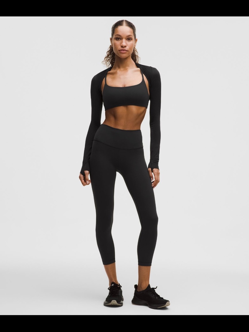 NWT Wunder Train Ribbed HR Tight 25" - Black